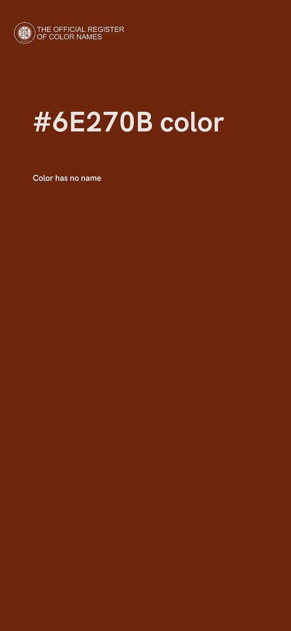 #6E270B color image