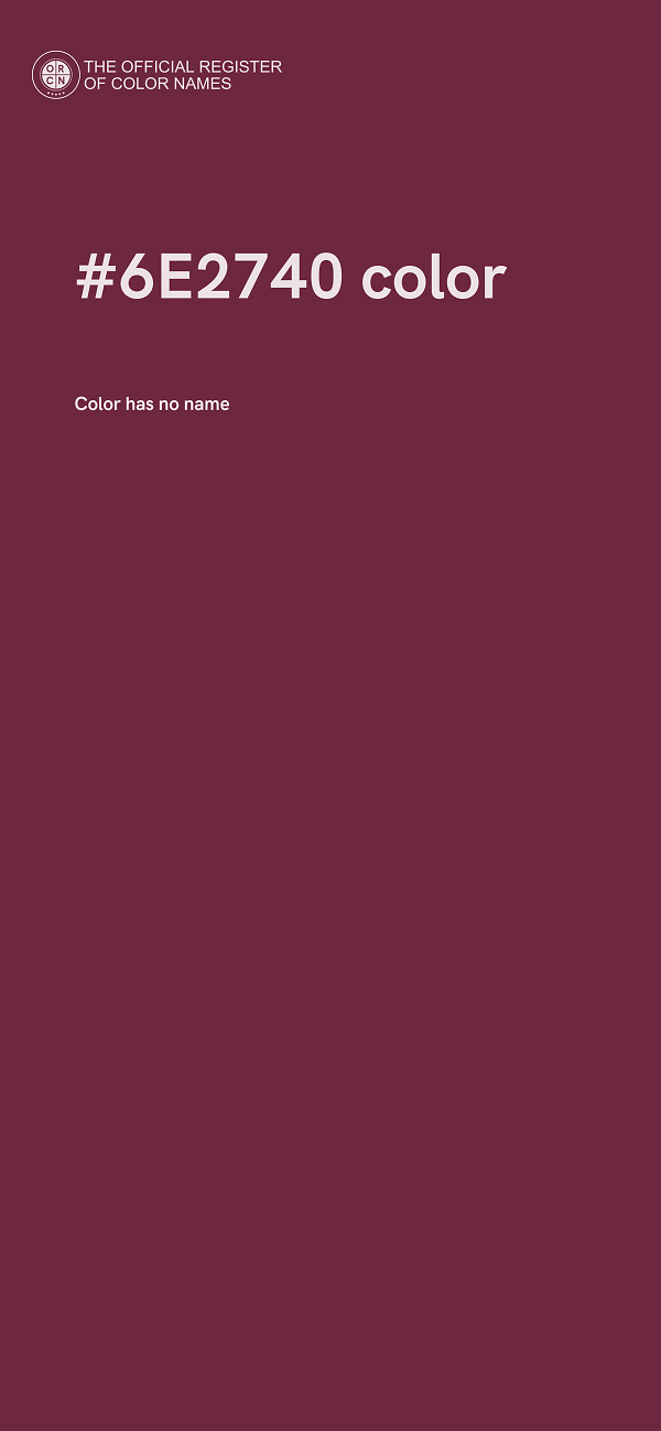 #6E2740 color image