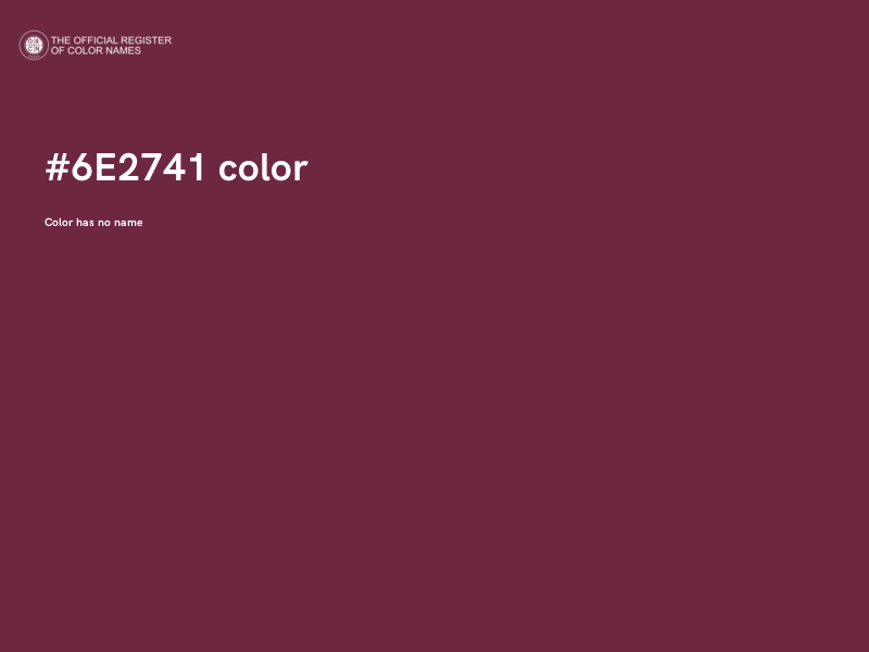 #6E2741 color image