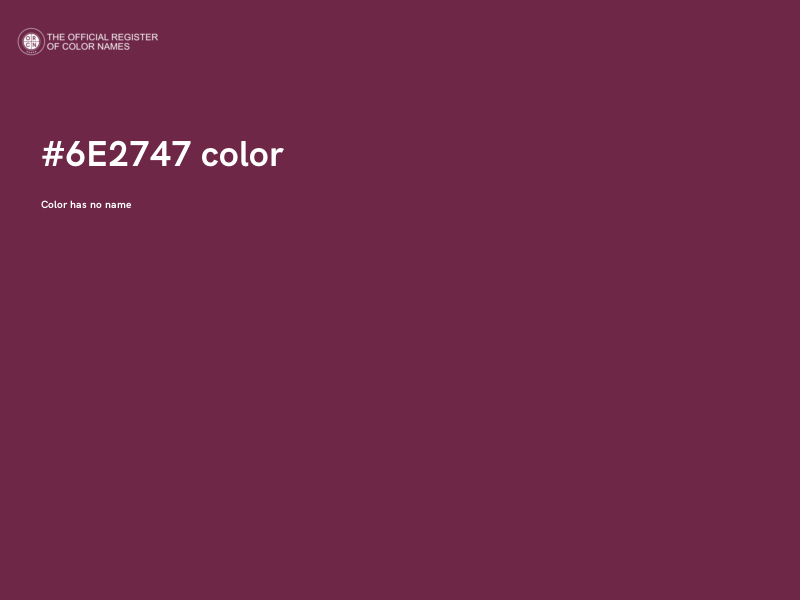 #6E2747 color image
