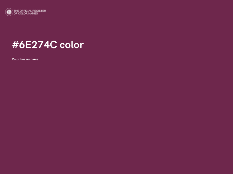 #6E274C color image