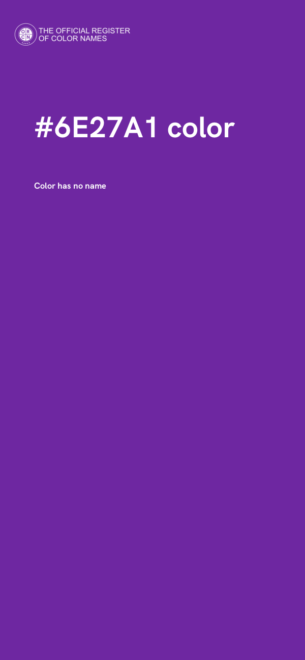#6E27A1 color image