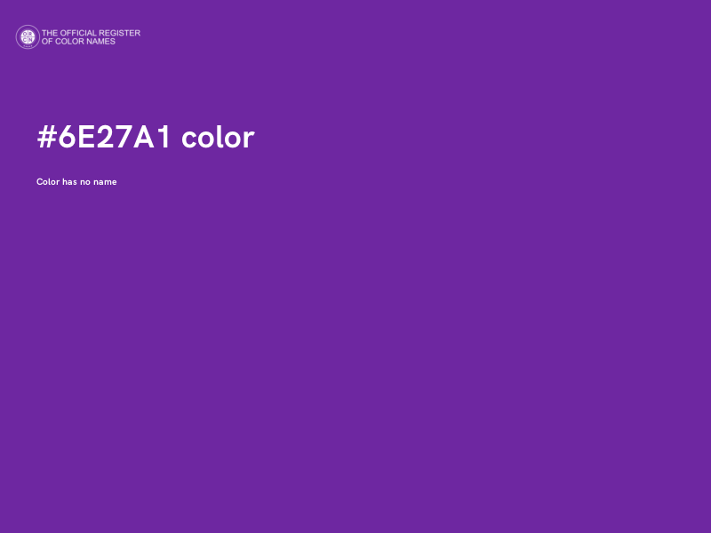 #6E27A1 color image