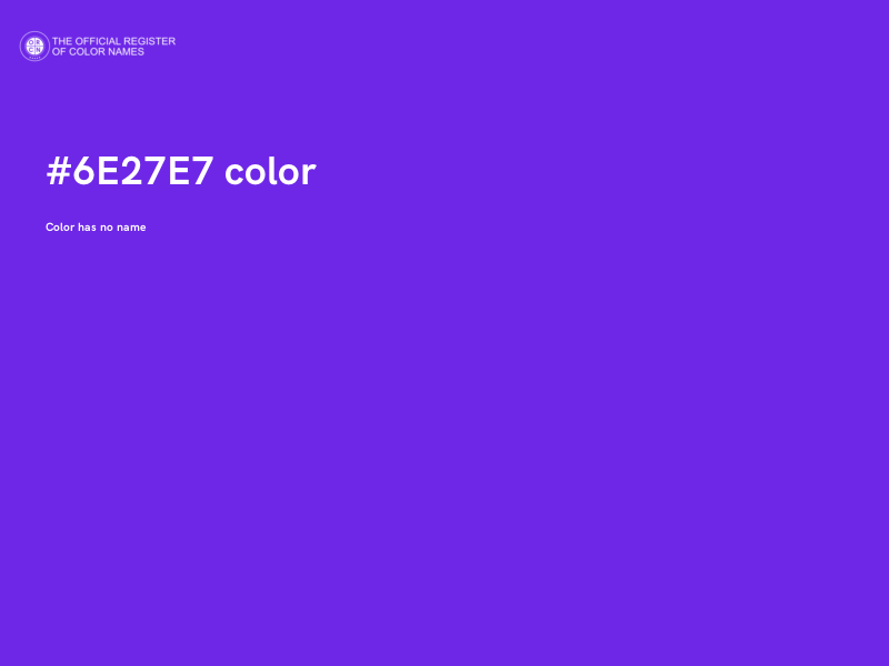 #6E27E7 color image