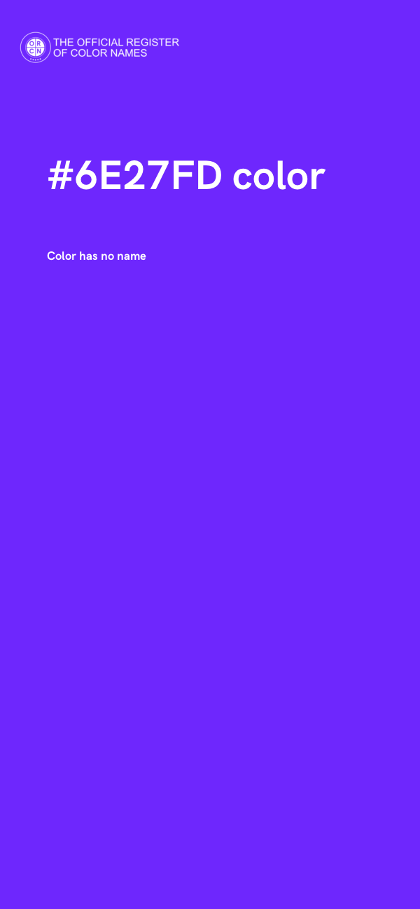#6E27FD color image