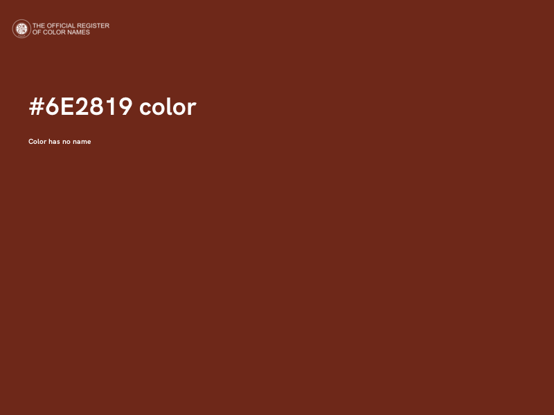#6E2819 color image
