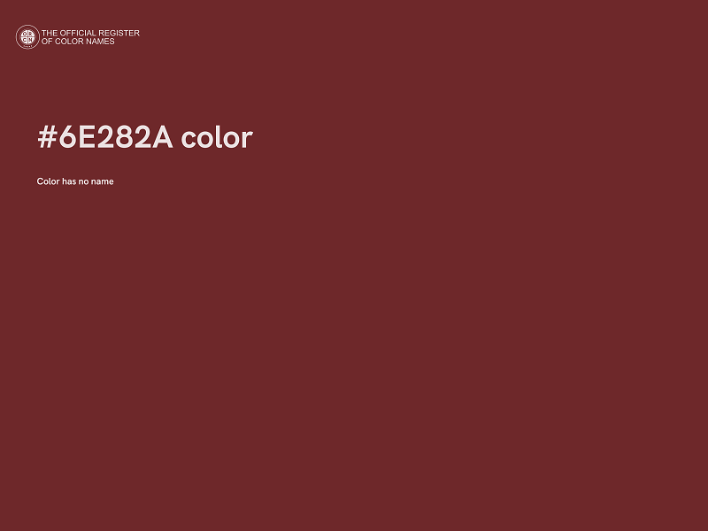 #6E282A color image