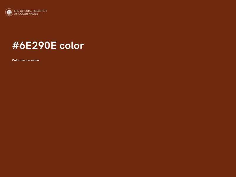 #6E290E color image