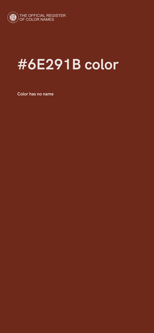 #6E291B color image