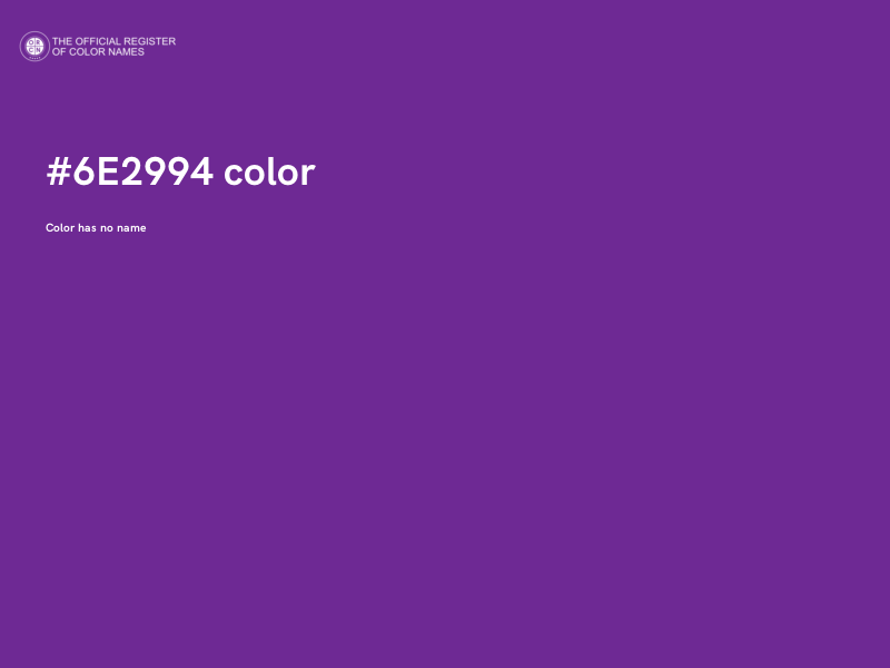 #6E2994 color image