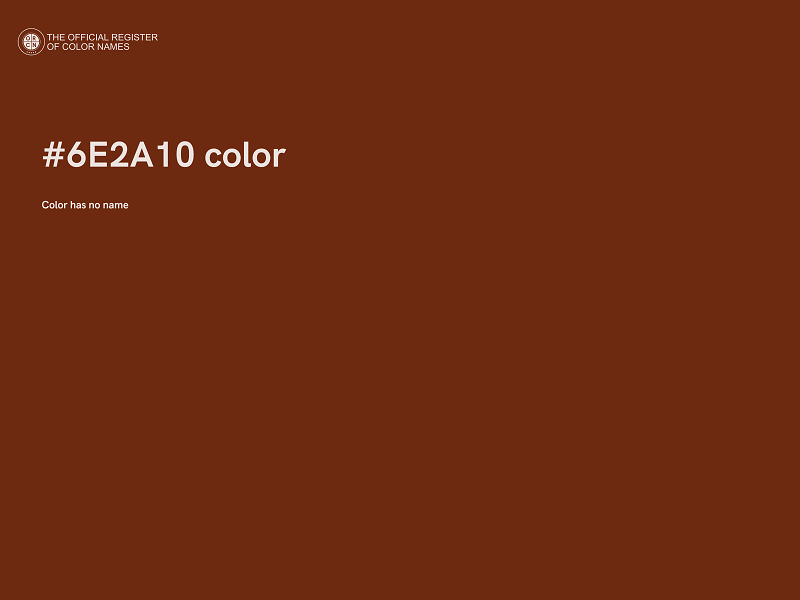 #6E2A10 color image