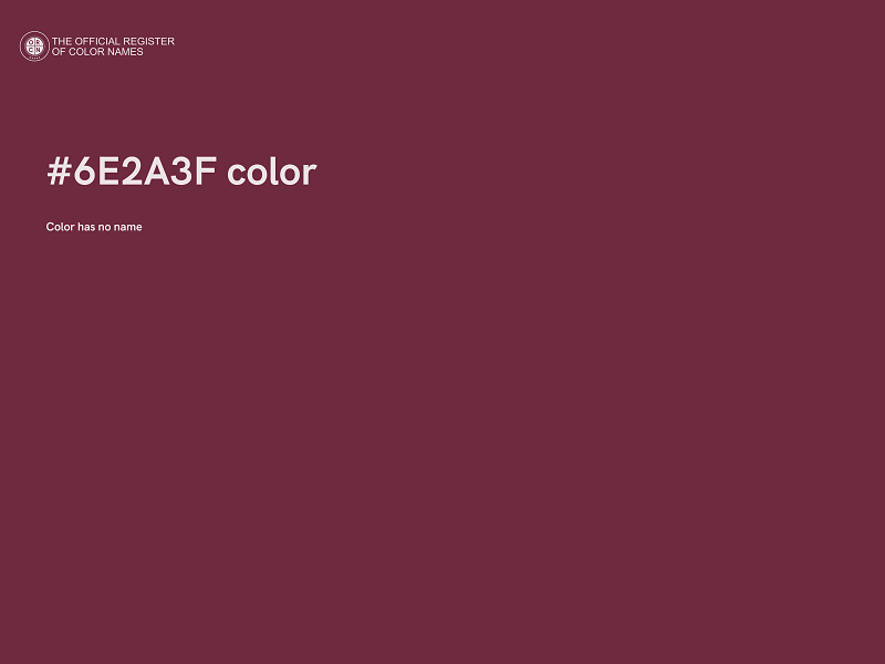 #6E2A3F color image