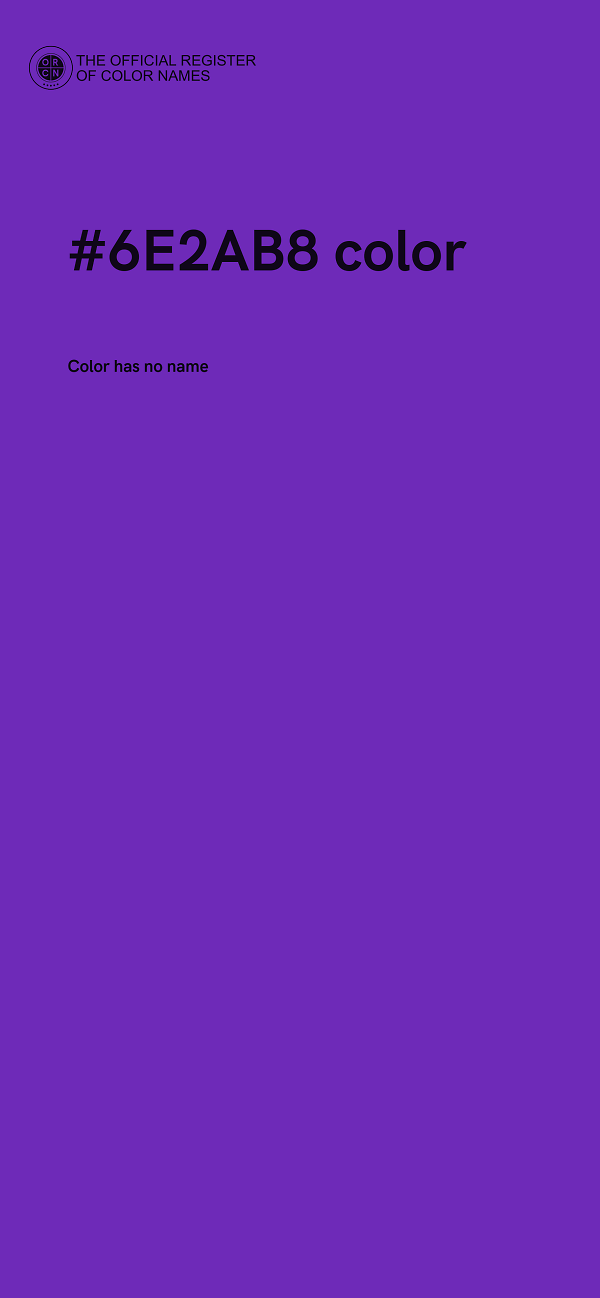 #6E2AB8 color image