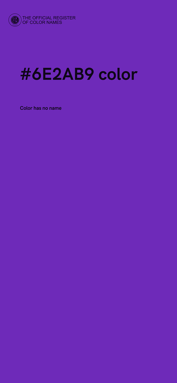 #6E2AB9 color image