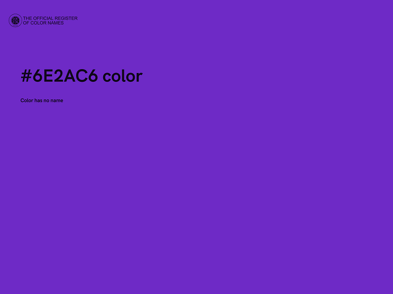 #6E2AC6 color image