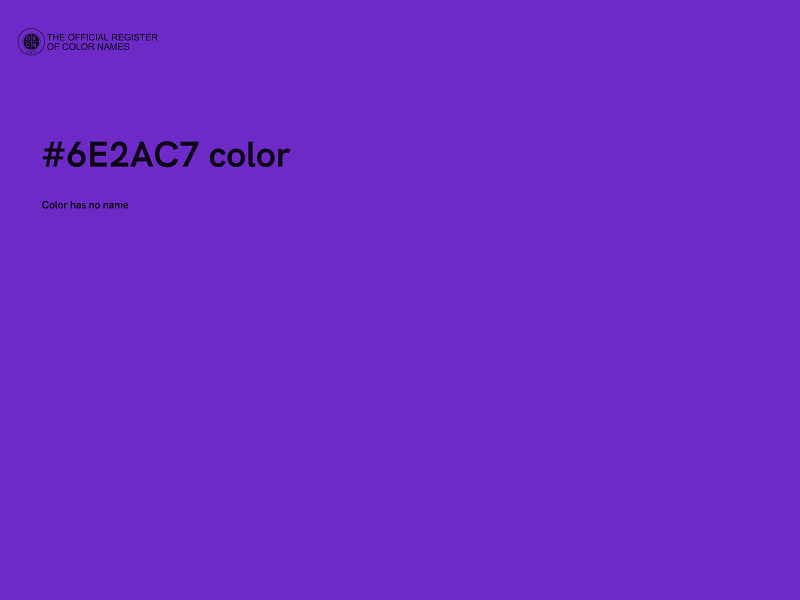 #6E2AC7 color image