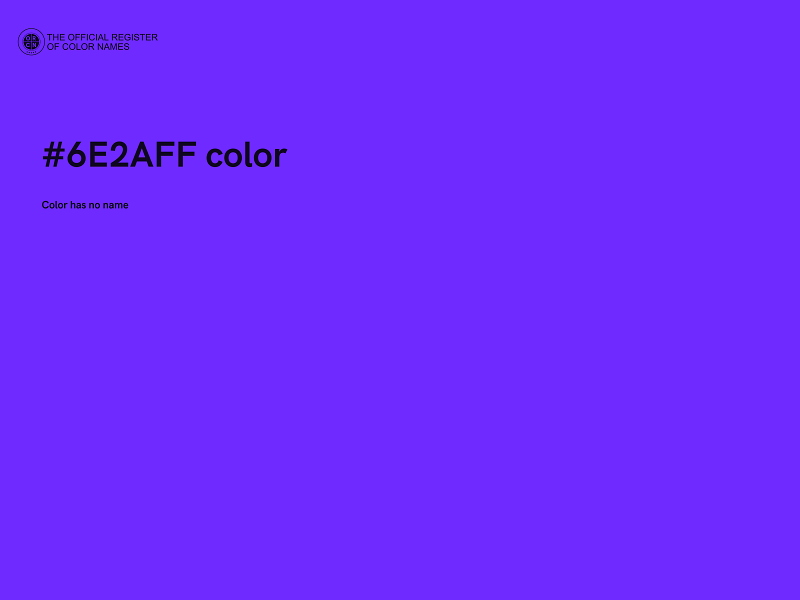#6E2AFF color image