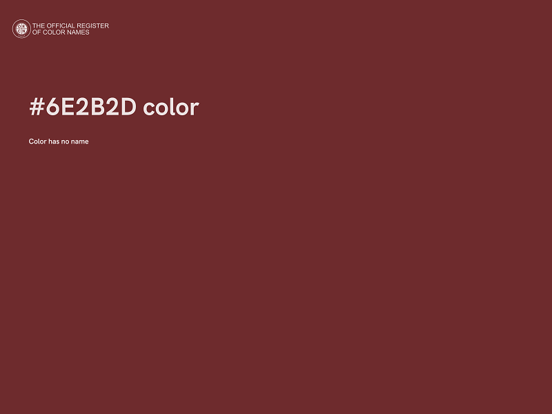 #6E2B2D color image