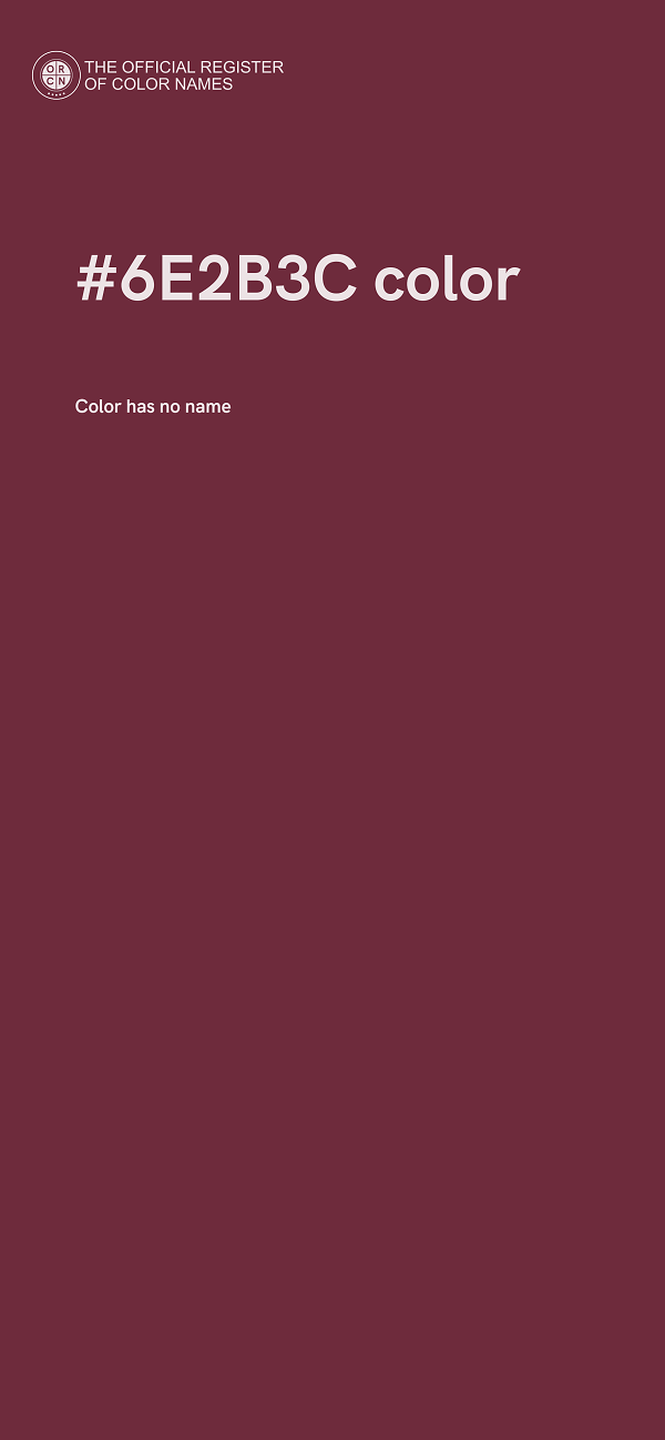 #6E2B3C color image