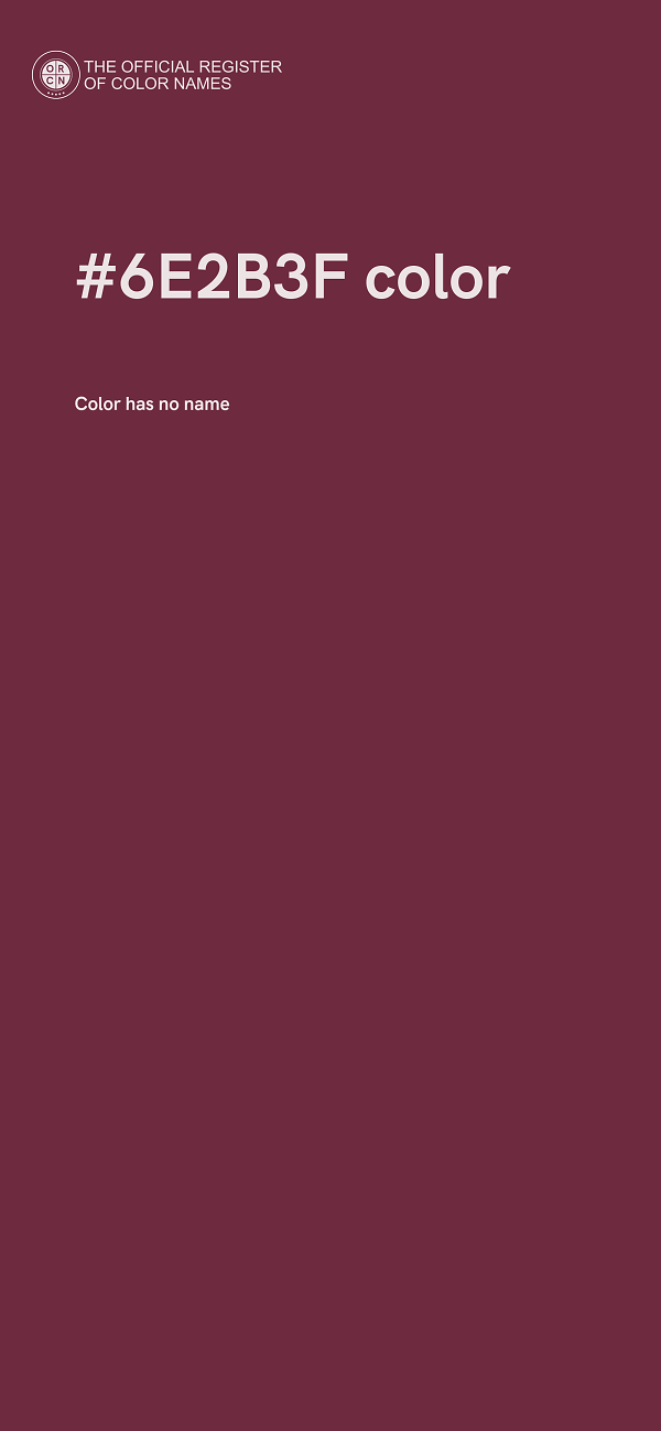 #6E2B3F color image