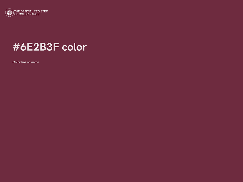 #6E2B3F color image