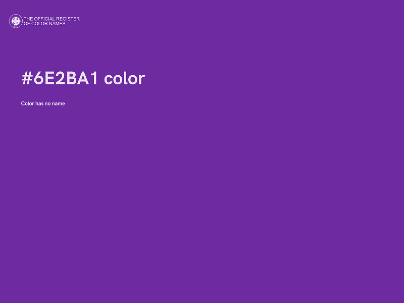 #6E2BA1 color image