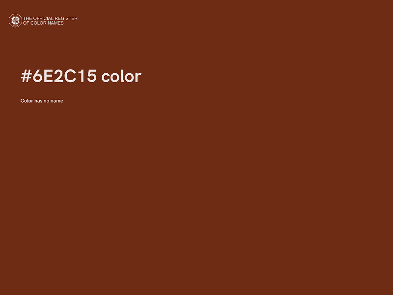 #6E2C15 color image