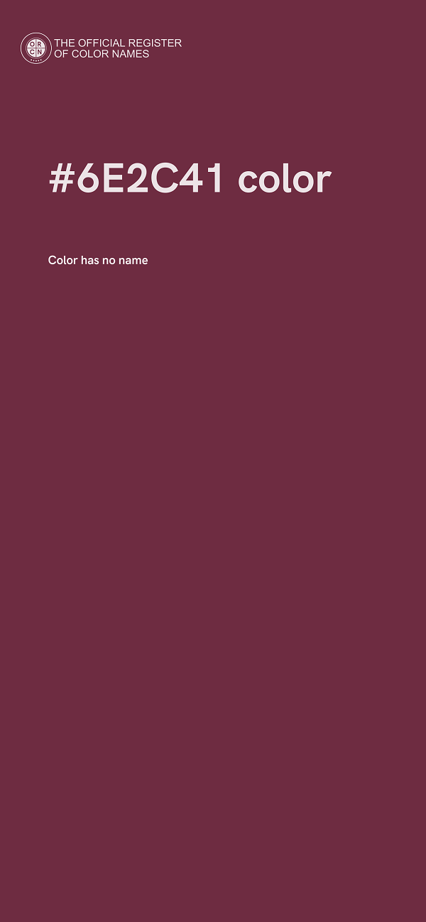 #6E2C41 color image