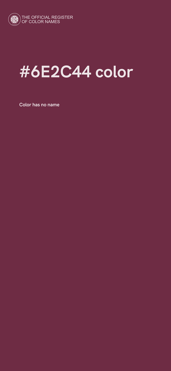 #6E2C44 color image