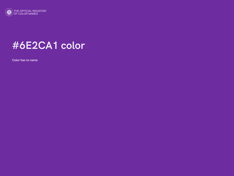 #6E2CA1 color image