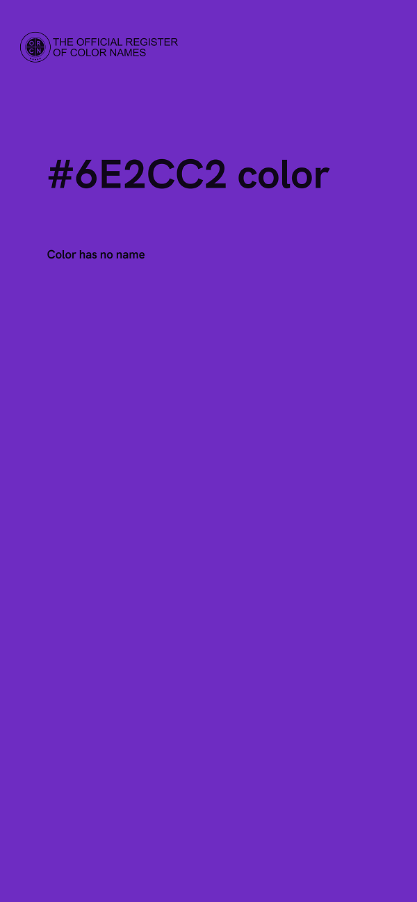 #6E2CC2 color image