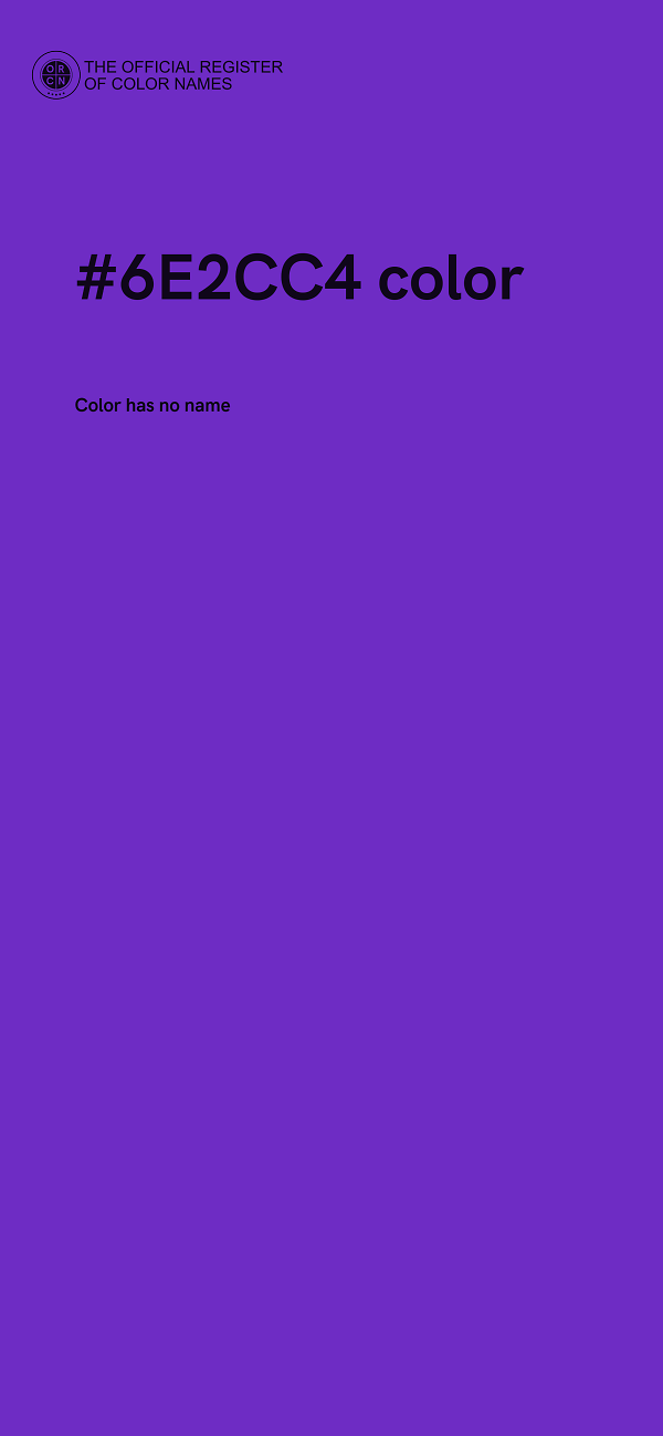 #6E2CC4 color image