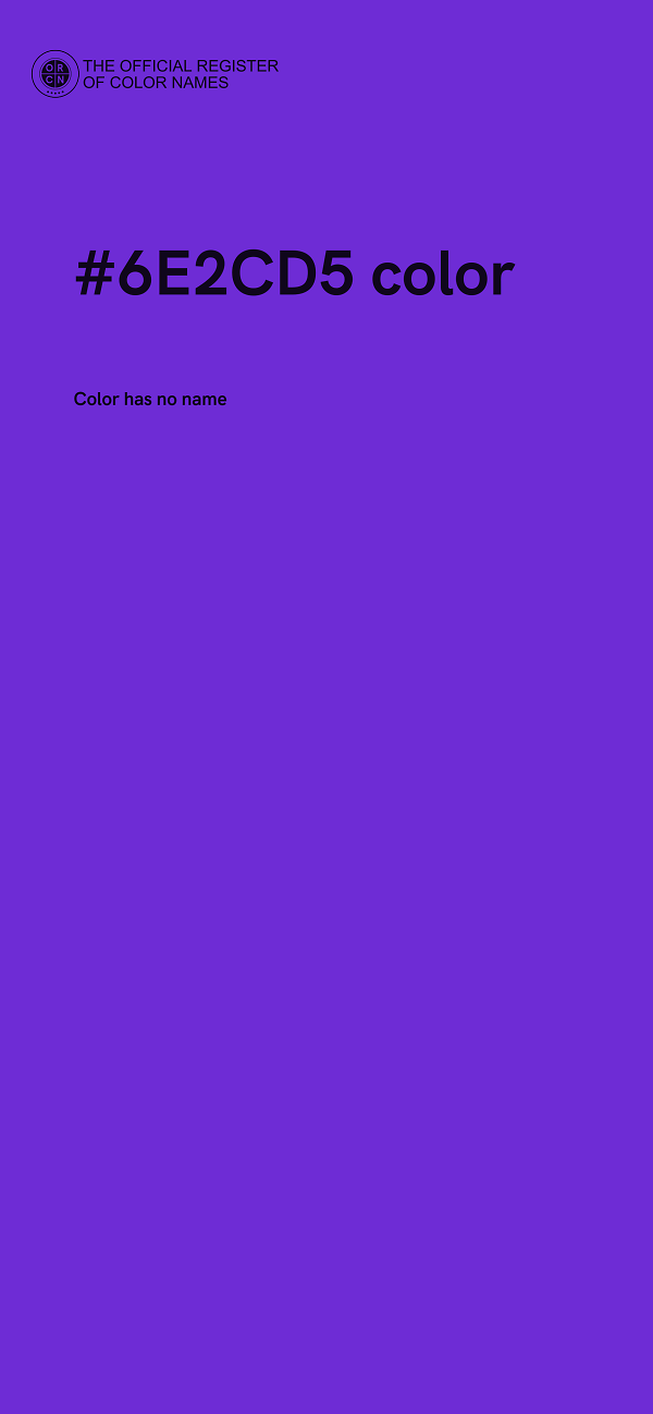 #6E2CD5 color image