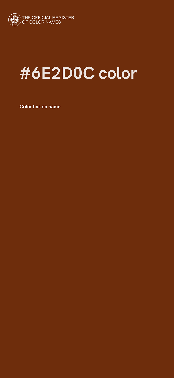 #6E2D0C color image