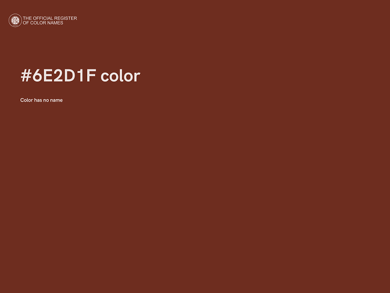 #6E2D1F color image
