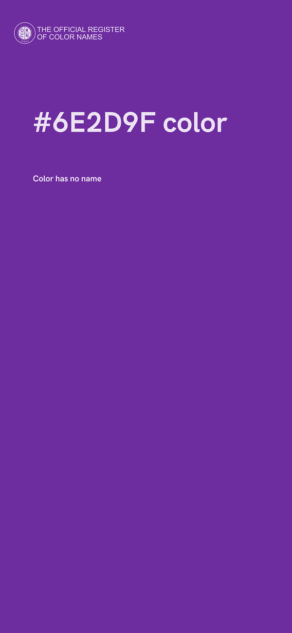#6E2D9F color image