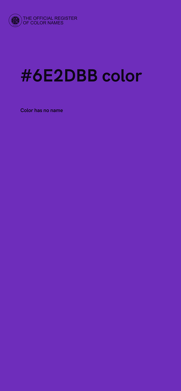 #6E2DBB color image