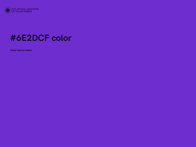 #6E2DCF color image