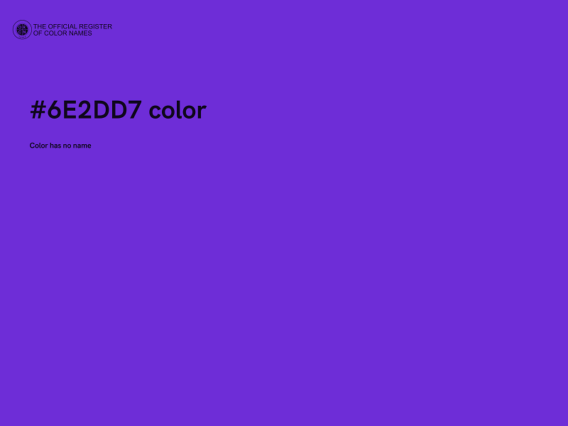 #6E2DD7 color image