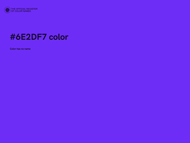 #6E2DF7 color image
