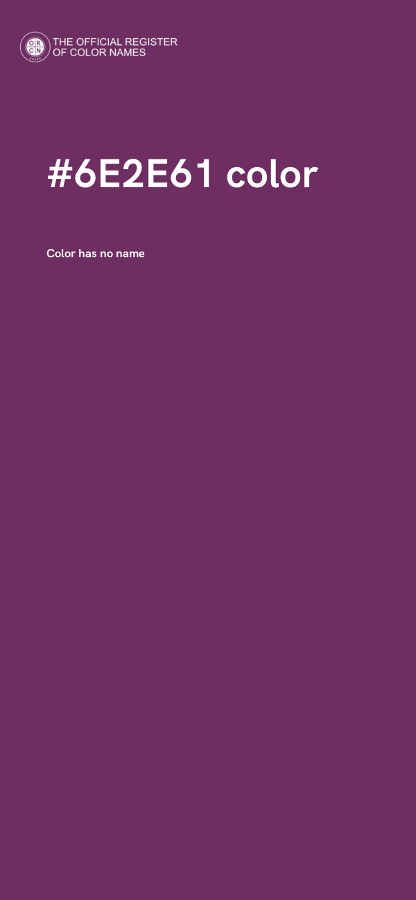 #6E2E61 color image