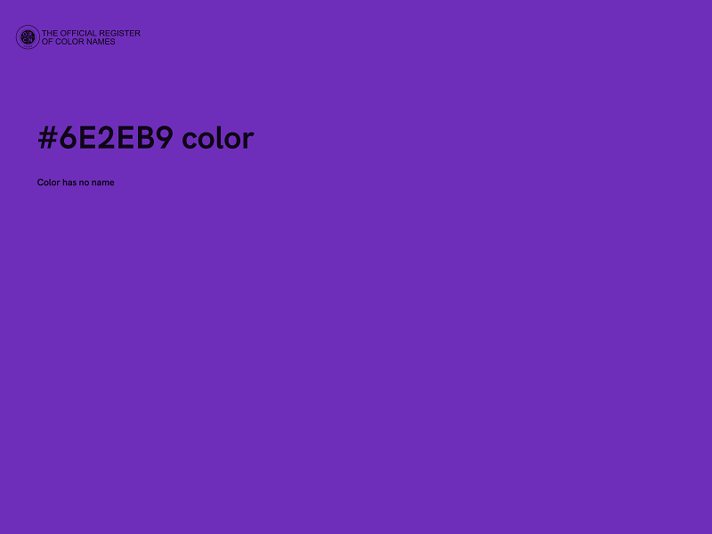 #6E2EB9 color image