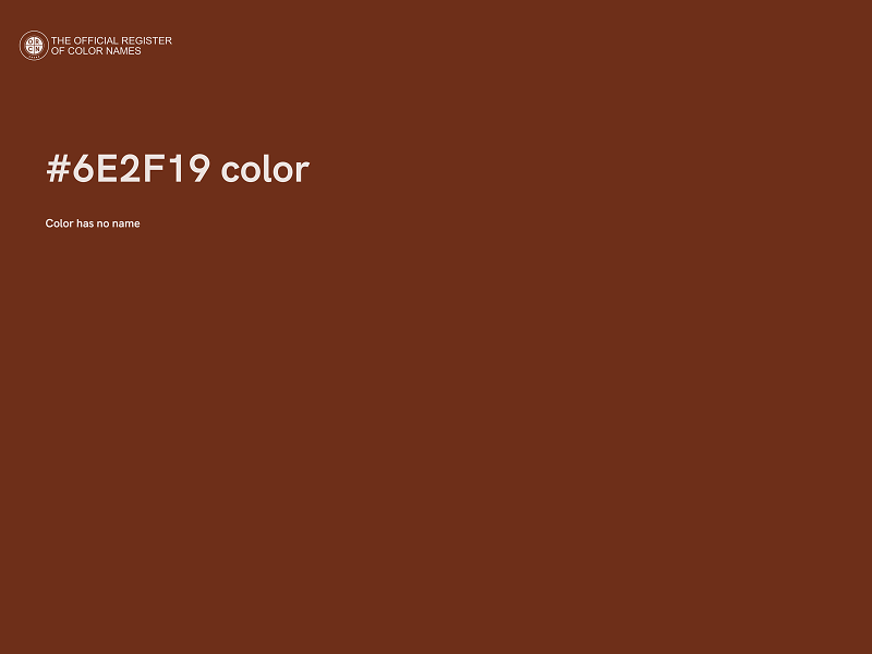 #6E2F19 color image