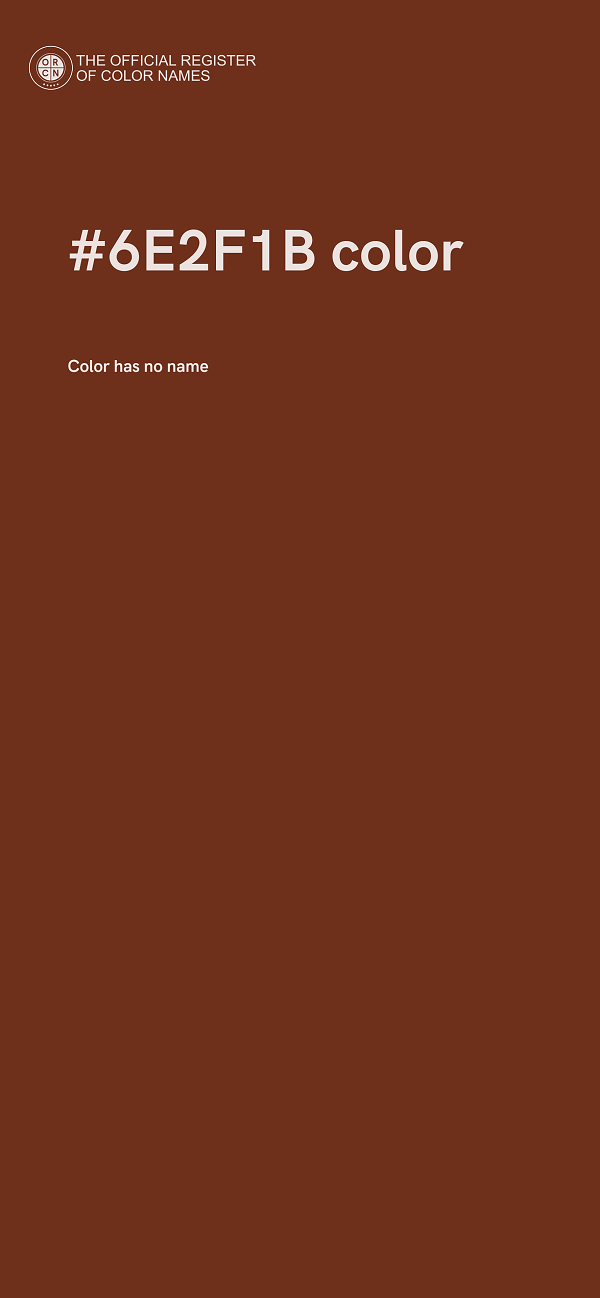 #6E2F1B color image