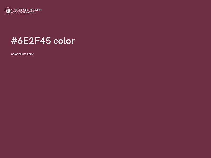 #6E2F45 color image