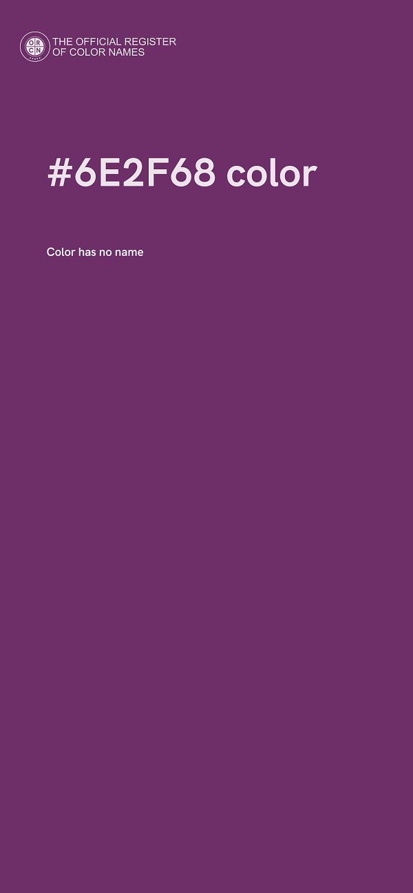 #6E2F68 color image