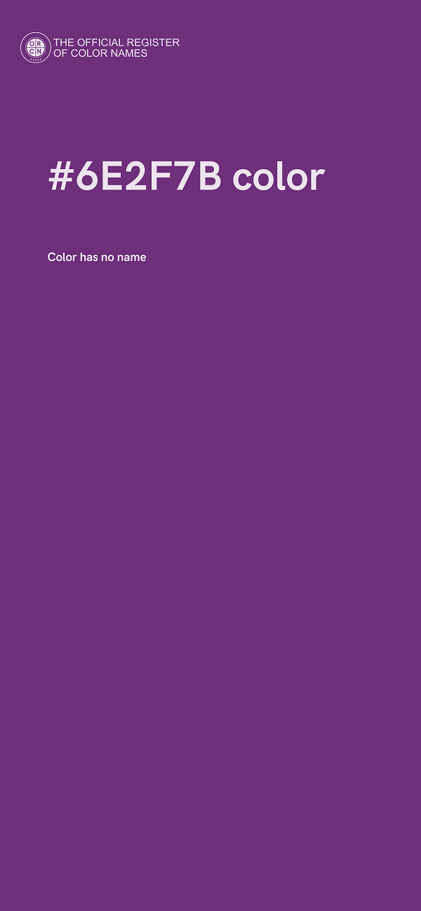 #6E2F7B color image