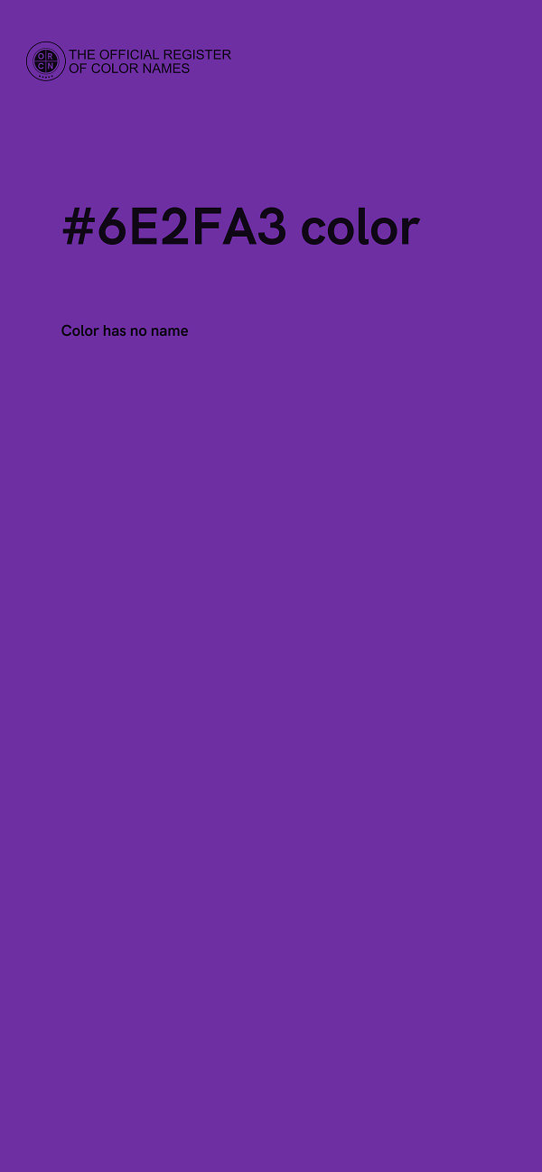 #6E2FA3 color image