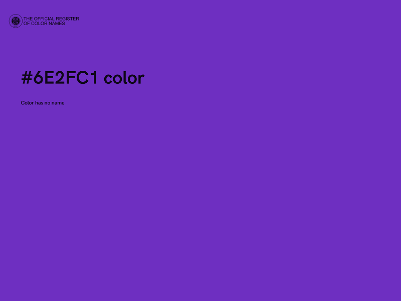 #6E2FC1 color image