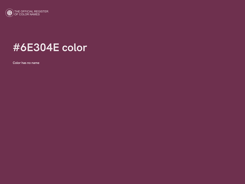 #6E304E color image